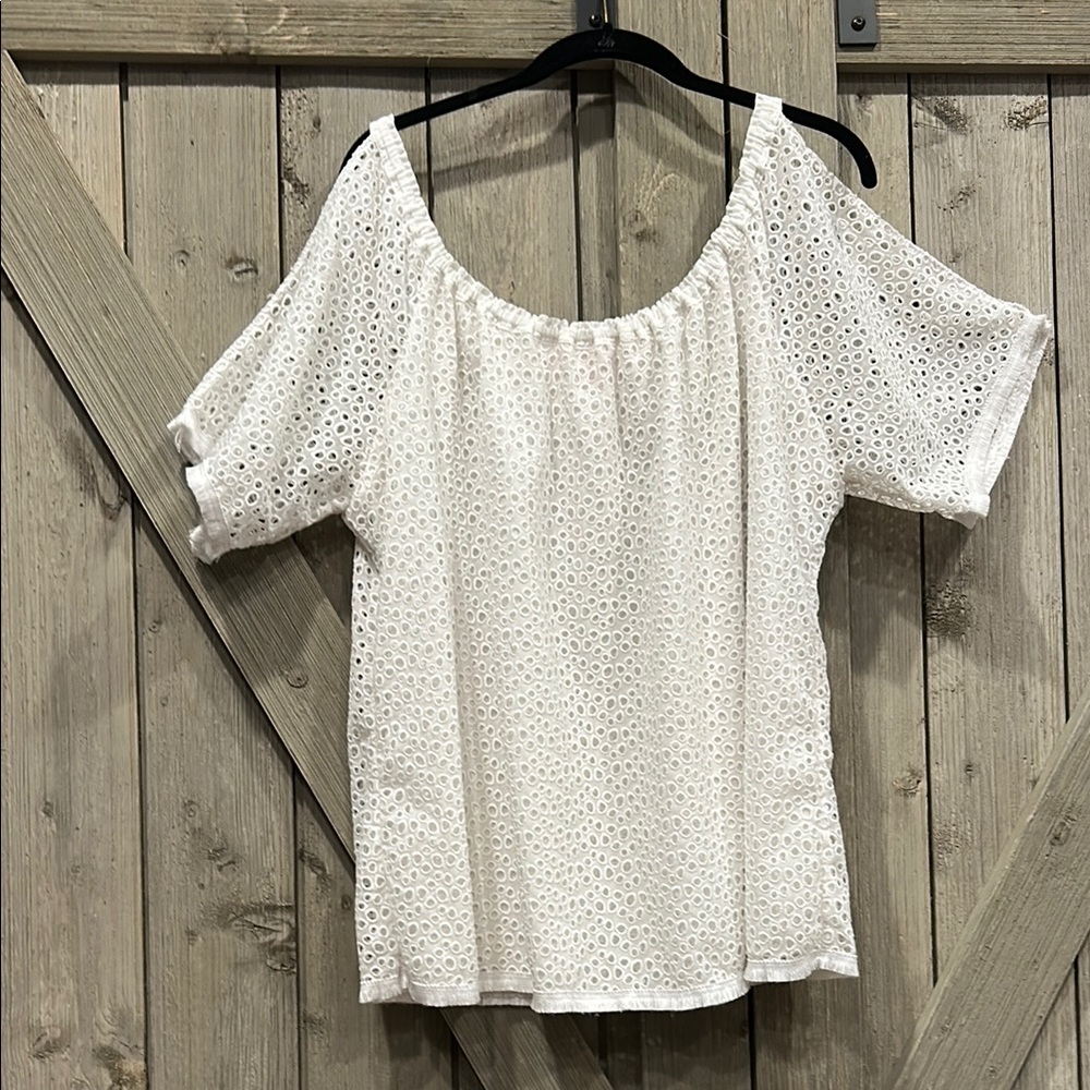 Lilly Pulitzer White Eyelet Blouse